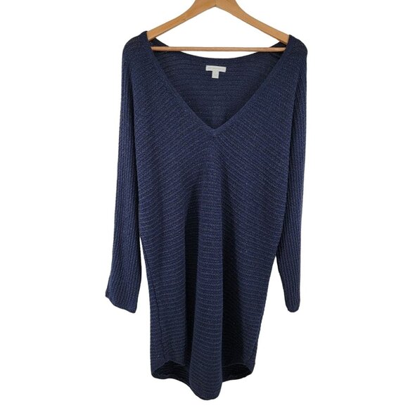 New York & Company Sweaters - New York and Company Women's Sparkly Knit Sweater Dark Blue XL